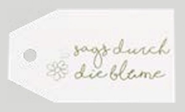 Anhängekarten sags durch die blume